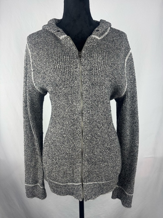 GAP Sweaters - GAP Gray Hooded Zip-Up Sweater Cardigan